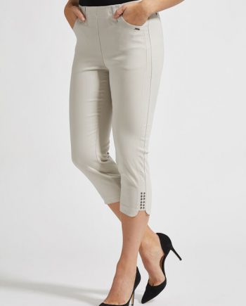 Laurie Mona Slim Capri beige