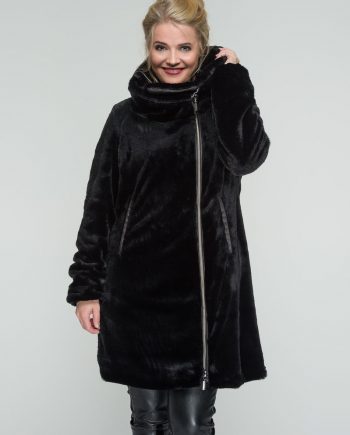 Sarah Fur Black  keinoturkki